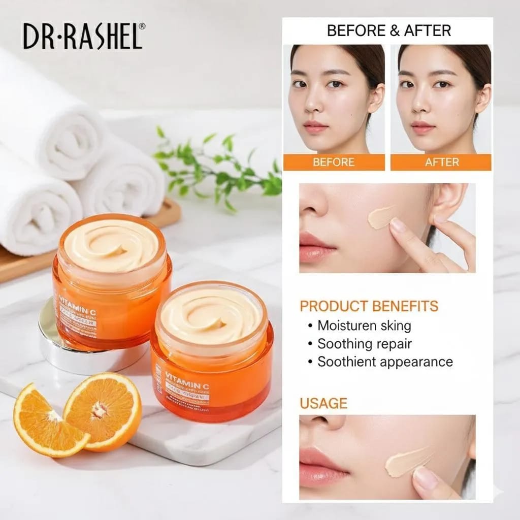 Vitamin C Night Cream for Anti-Aging & Skin Repair