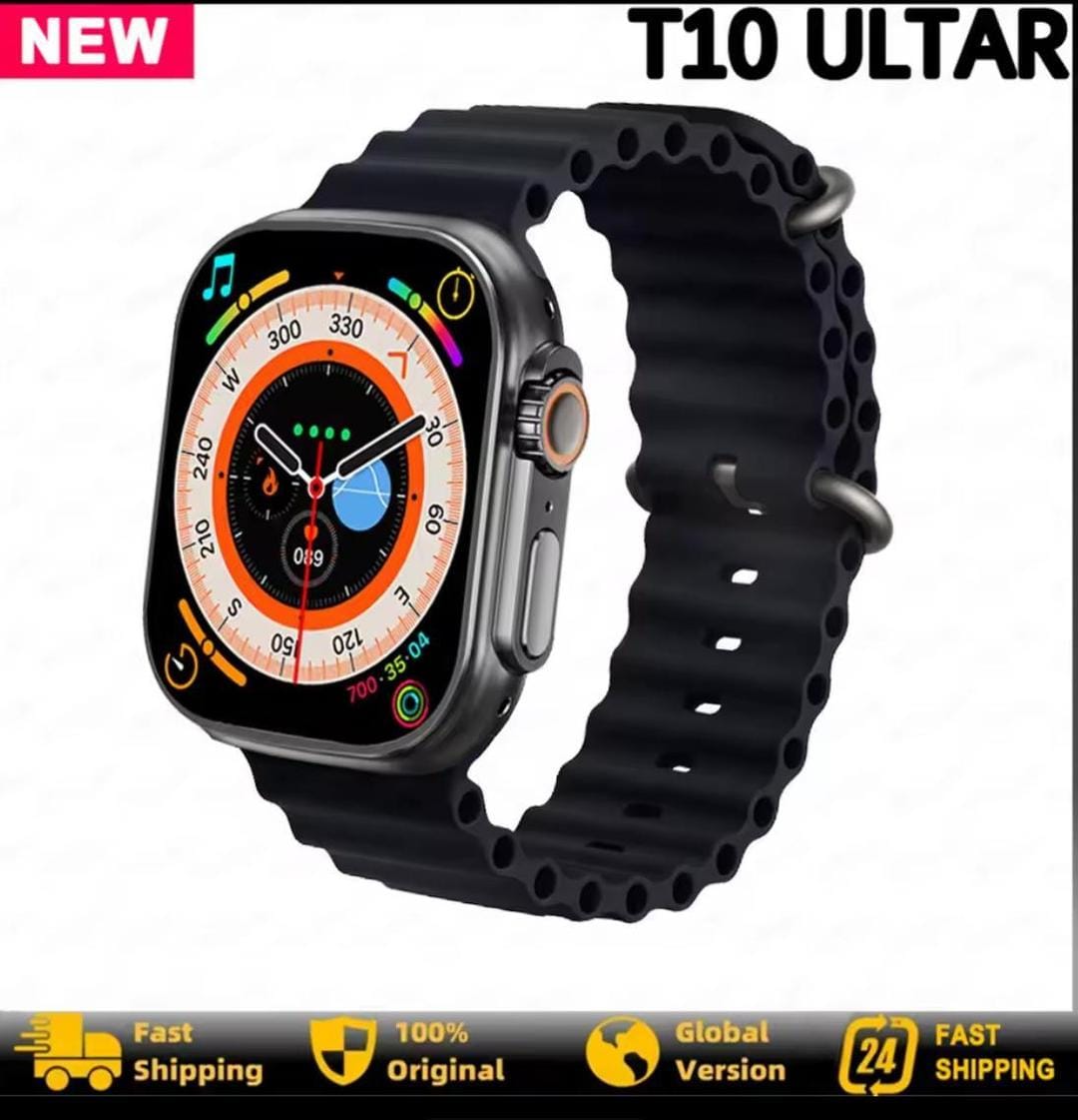Ultra 2 Smart Watch Orange Silicone Bluetooth 5 Fitness Tracker