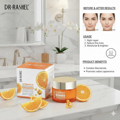 Vitamin C Night Cream for Anti-Aging & Skin Repair